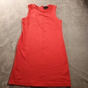 Cynthia Rowley Dress Womens 8 Red Sleeveless Sheath Knee Length Workwear